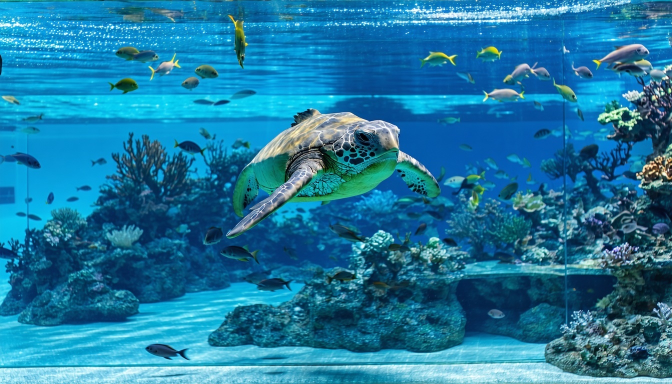 Marine animal encounter at Aquaventure World Dubai