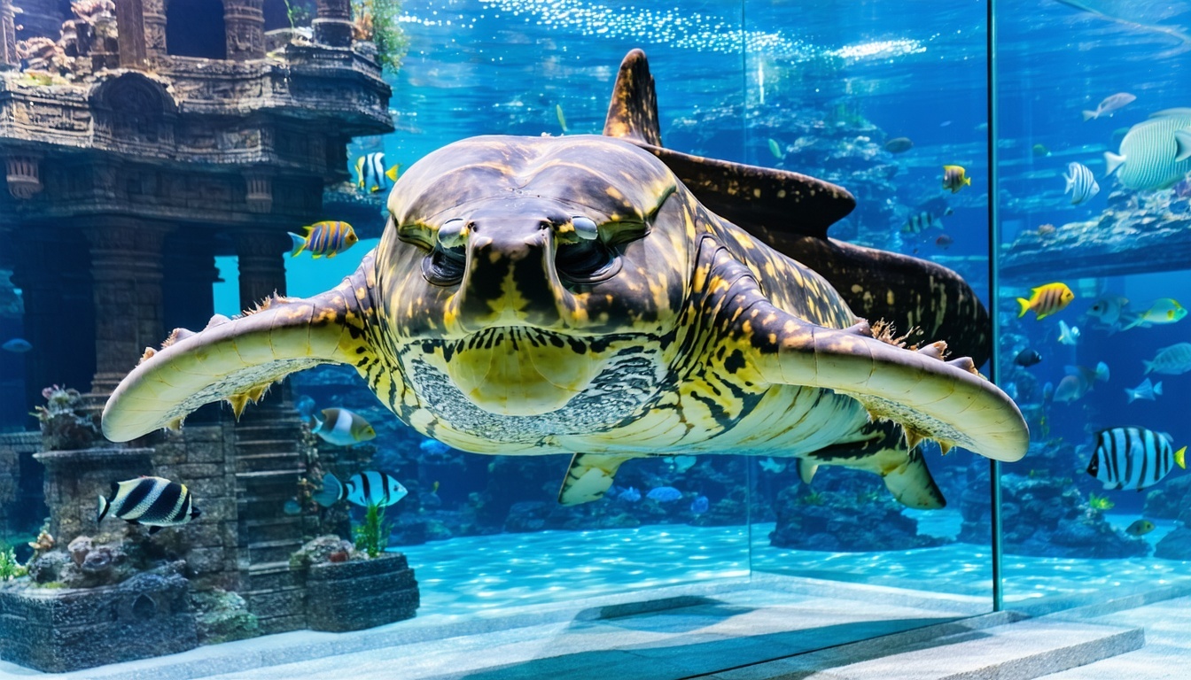 Marine animal encounters at Aquaventure World Dubai